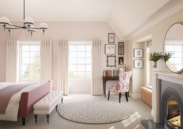 Willow Field, Pastel Pink - Made to Measure Curtains - Image 14